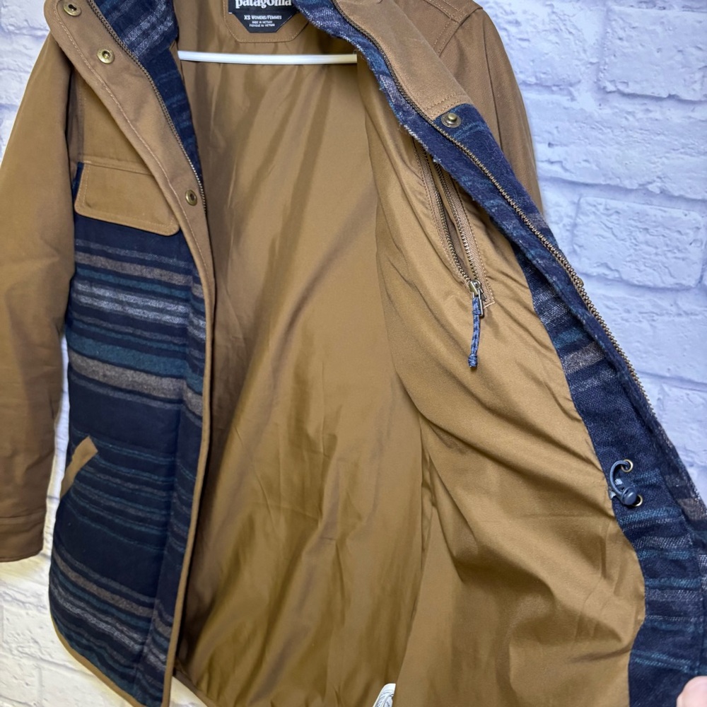 Patagonia OUT YONDER Parka Wool Jacket Womens Size XS Full Zip Snap Button - Picture 8 of 13